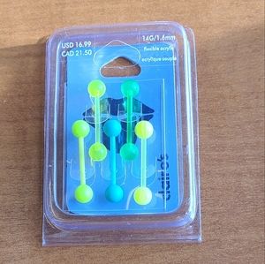 🥳 4 FOR $20 🥳 NWT 5 Flexible Acrylic Tongue Piercings